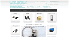 Desktop Screenshot of hotmelt-spares.com